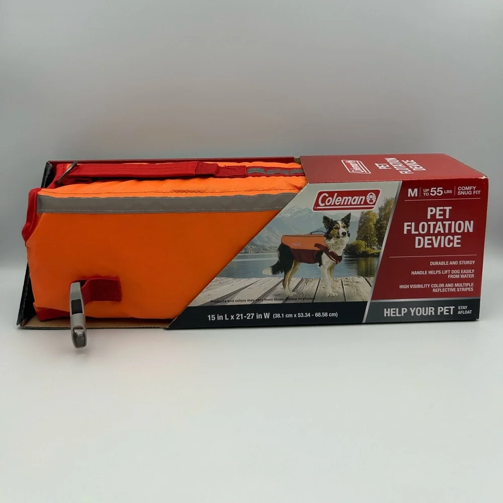 *New* Coleman Pet Flotation Device in Orange and Red - Picture 2 of 7